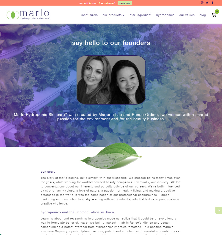 Marlo Hydroponic Skincare Meet The Founders