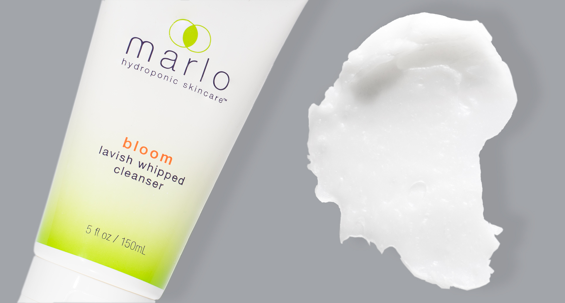 marlo hydroponic skincare bloom cleanser product swirl
