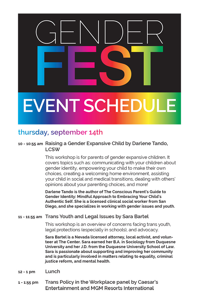 GenderFest 2017 LGBTQ Center of Southern Nevada