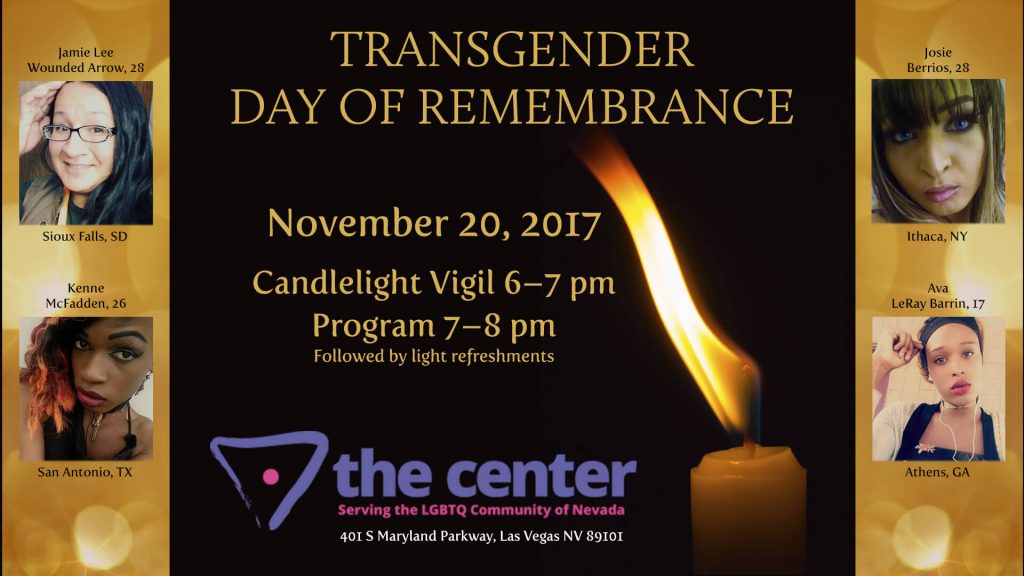 Transgender Day of Remembrance 2017 LGBTQ Center of Southern Nevada